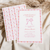 かわいい赤ちゃんお洒落のシャワー 招待状