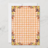 かわいい赤ちゃんがもうすぐ生まれるよ 秋のベイビーシャワー 招待状 (裏面)