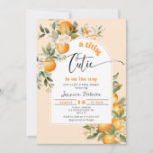 かわいい赤ちゃんがやってくる！ シトラスベイビーシャワー 招待状 (正面)