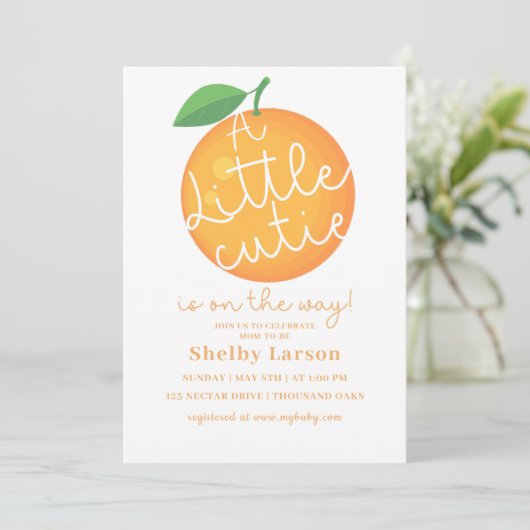 かわいい赤ちゃんがやってくる! ベビーシャワー, 男女兼用, 招待状 (スタンド正面)