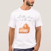 "かわいい赤ちゃんがやってくる" ベビーシャワー Tシャツ (正面)