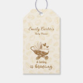 かわいい赤ちゃんがベビーシャワーを開催中！ ギフトタグ (正面)