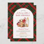 かわいい赤ちゃんのお祝い マシュマロ ミルクボトル 招待状 (正面/裏面)