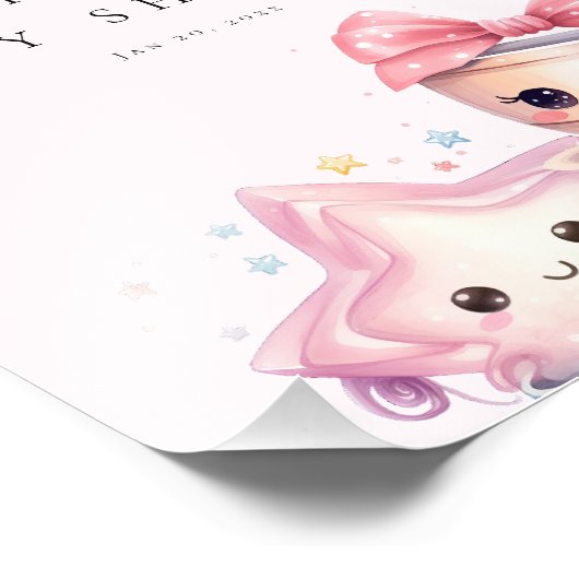 かわいい赤ちゃんのご出産おめでとうございます! フォトプリント (角)