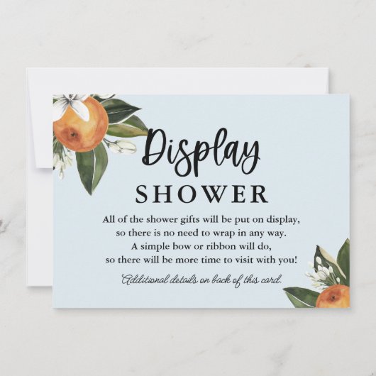 かわいい赤ちゃんのカード　シャワー＆ブックカード (裏面)