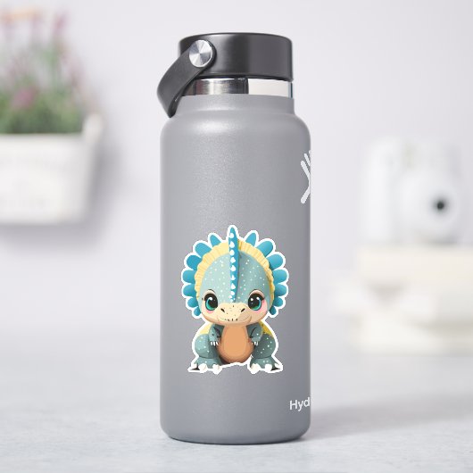 かわいい赤ちゃんのキャラクター恐竜 シール (HydroFlask)