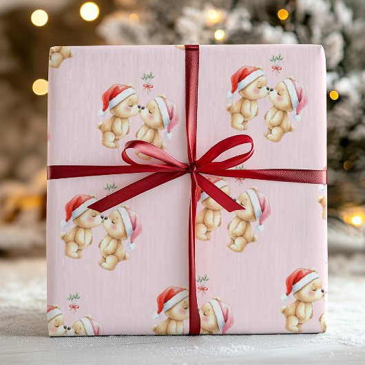 かわいい赤ちゃんのクリスマスギフト包装紙 ラッピングペーパー