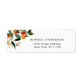 かわいい赤ちゃんのシャワー　返信先住所 ラベル (正面)