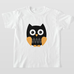 かわいい赤ちゃんのハロウィン梟 Tシャツ