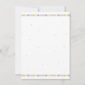 かわいい赤ちゃんの写真 性別問わず 命名式 洗礼式 招待状 (裏面)