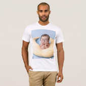 かわいい赤ちゃんの写真Tシャツ Tシャツ (正面フル)