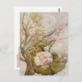 かわいい赤ちゃんの女の子 ポストカード (正面/裏面)