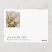 かわいい赤ちゃんの女の子 ポストカード (裏面)