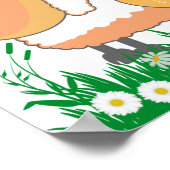 かわいい赤ちゃんの子羊の鳴き声が楽しい ポスター (角)