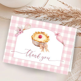 かわいい赤ちゃんの歓迎会　ピンク　折り紙　ありがとう サンキューカード