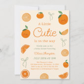 かわいい赤ちゃんの歓迎会 招待状 (正面)