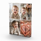 かわいい赤ちゃんの4枚の写真の組み合わせた絵のブロック フォトブロック (右)