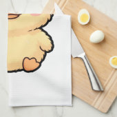 かわいい赤ちゃんアヒルのひよこキッチン タオル (四つ折り)