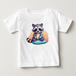 かわいい赤ちゃんアライグマ - 愛らしいキャラクターTシャツ ベビーTシャツ