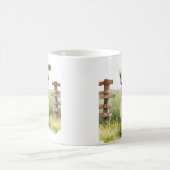 かわいい赤ちゃんアルパカのコーヒーマグ コーヒーマグカップ (中央)
