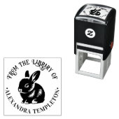 かわいい赤ちゃんウサギ 「〇〇の蔵書から」 #1P セルフインキングスタンプ (インサイチュ)