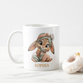 かわいい赤ちゃんウサギ コーヒーマグカップ