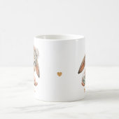 かわいい赤ちゃんウサギ コーヒーマグカップ (中央)
