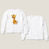 かわいい赤ちゃんキリンのスマイルのキャラクター-35280 (デザイン 正面＆背面)