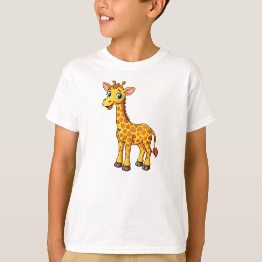 かわいい赤ちゃんキリン+キャラクター-35281 Tシャツ (正面)