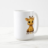 かわいい赤ちゃんキリン コーヒーマグカップ (正面右)