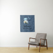 かわいい赤ちゃんクジラのベビーシャワータペストリー タペストリー (インサイチュ)