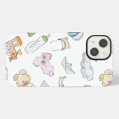 かわいい赤ちゃんグッズ iPhoneケース (裏面横)