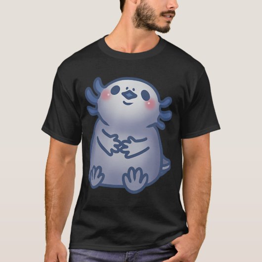 かわいい赤ちゃんグレーアホロートル Tシャツ (正面)