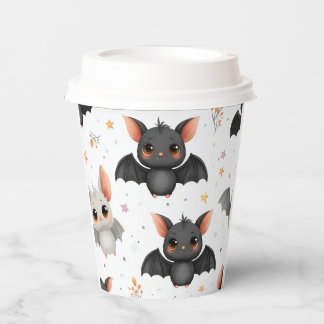 かわいい赤ちゃんコウモリのハロウィンペーパーカップ 紙コップ