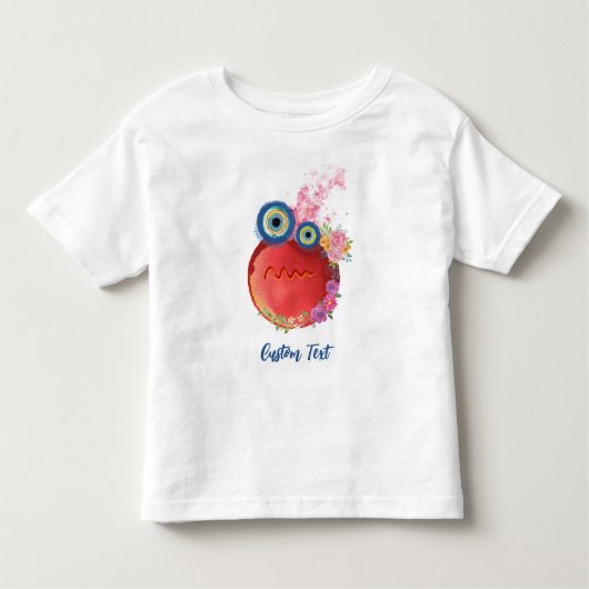 かわいい赤ちゃんコレクション カスタムテキスト トドラーTシャツ (正面)