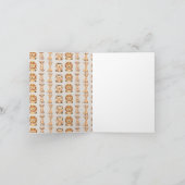 かわいい赤ちゃんサファリ動物 招待状 (内部)