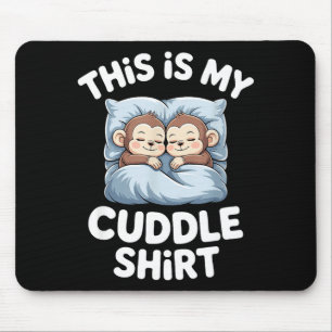 かわいい赤ちゃんサル 愛好家のための抱っこTシャツ マウスパッド