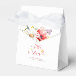 かわいい赤ちゃんシャワーが途中にある小さな野花 フェイバーボックス