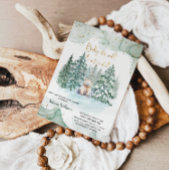 かわいい赤ちゃんシャワーの外が寒い 招待状