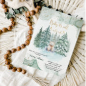 かわいい赤ちゃんシャワーの外が寒い 招待状