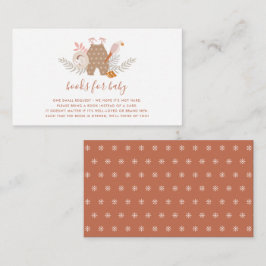 かわいい赤ちゃんシャワーぼう本ベビー囲い ノートカード