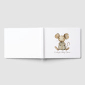 かわいい赤ちゃんシャワーウッドランドマウス詰まったゲストブック ゲストブック (全面)