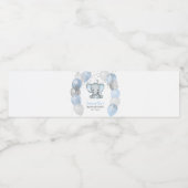 かわいい赤ちゃんシャワーエレファントボーイ ペットボトルラベル (シングルラベル)