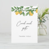 かわいい赤ちゃんシャワーカードとギフトサイン 招待状 (スタンド正面)