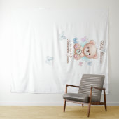 かわいい赤ちゃんシャワーパーソナライズされた タペストリー (インサイチュ(横))