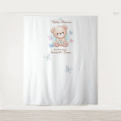 かわいい赤ちゃんシャワーパーソナライズされた タペストリー (正面)