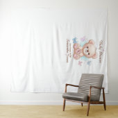 かわいい赤ちゃんシャワーパーソナライズされた タペストリー (インサイチュ(横))