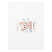 かわいい赤ちゃんシャワーパーソナライズされた テーブルクロス (正面)