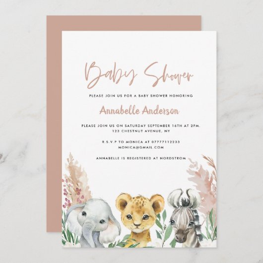 かわいい赤ちゃんシャワー動物のコビディマスク (正面/裏面)