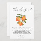 かわいい赤ちゃんシャワー感謝カード 招待状 (正面/裏面)